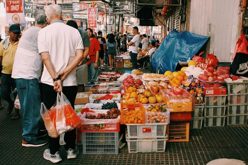 Fruit stall at a local Asian market
