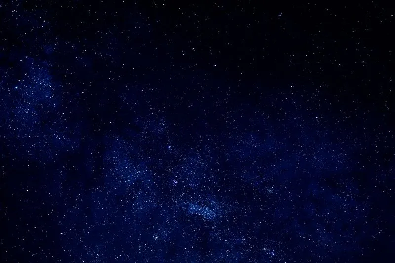Milky Way star field in a deep blue night sky