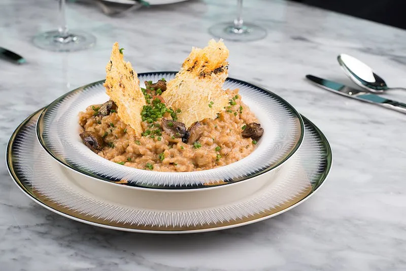 Cocktail spread table with individual portions