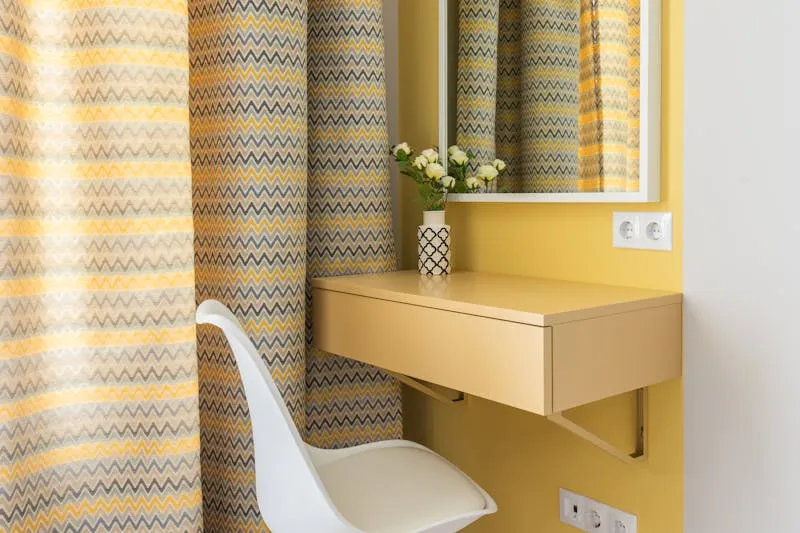 Organic curved furniture in a bright airy room